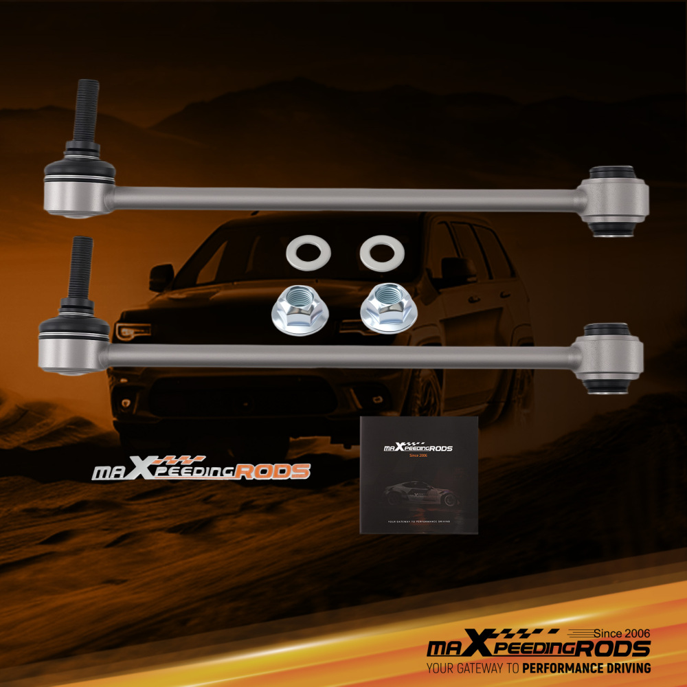 Front Stabilizer Bar End Link For 2007-2018 compatible for JEEP Wrangler JK JL with 1-2.5 lift