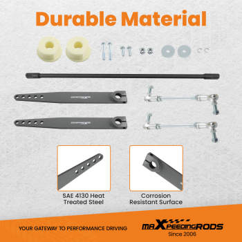 Compatible For Wrangler TJ 1997-2006 AD Front Off-Road Sway Bar Set