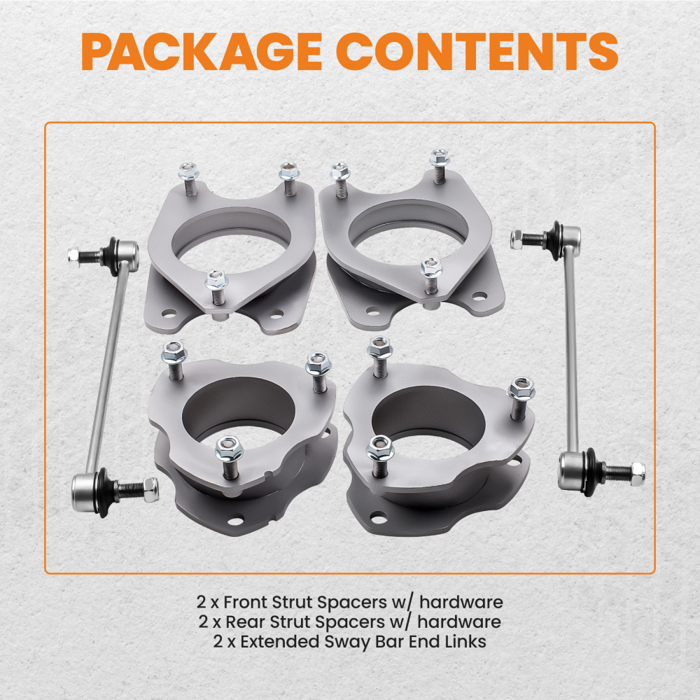 2 inch Front and rear Lift Kit w/Sway-Bars for 2005-2016 compatible for Honda Ridgeline