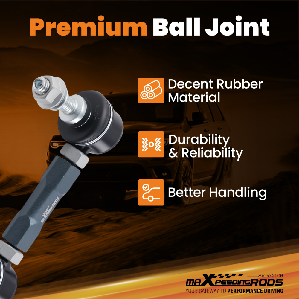 Adjustable Sway Bar End Link Kit Front Universal 137-160mm Aluminum Steel
