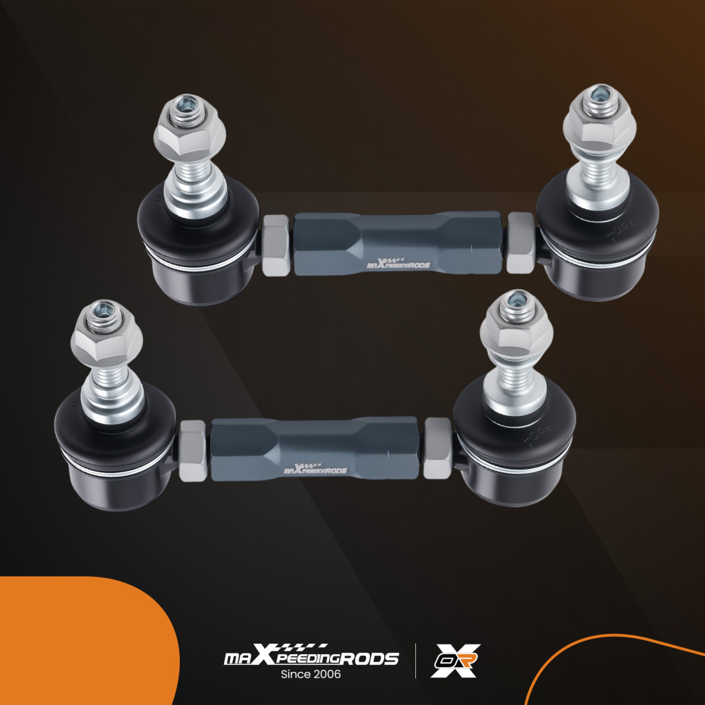 Adjustable Sway Bar End Link Kit Front Universal 137-160mm Aluminum Steel