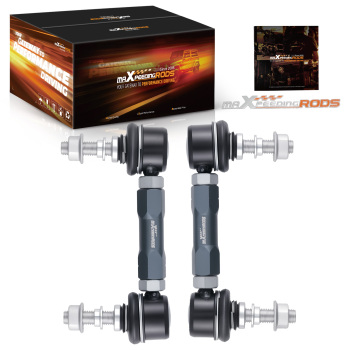 Adjustable Sway Bar End Link Kit Front Universal 137-160mm Aluminum Steel