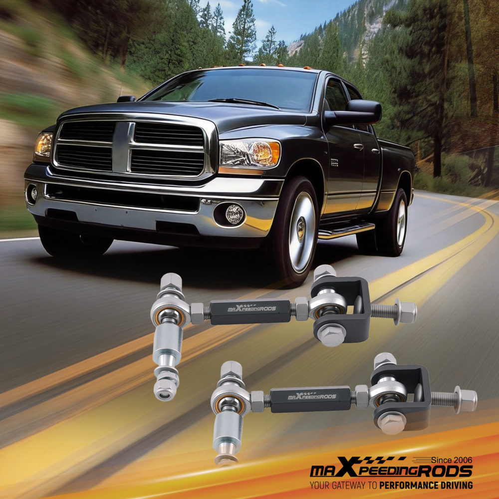 Front Adjustable Sway Bar Link Kit compatible for Dodge Ram 2500 3500 4WD 2003-2008 Lift