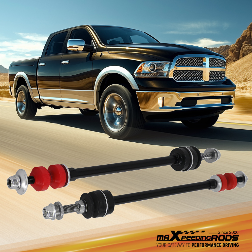 6 Front Stabilizer Sway Bar Link Kit compatible for Ram 1500 compatible for Silverado 2500HD compatible for Hummer 4WD