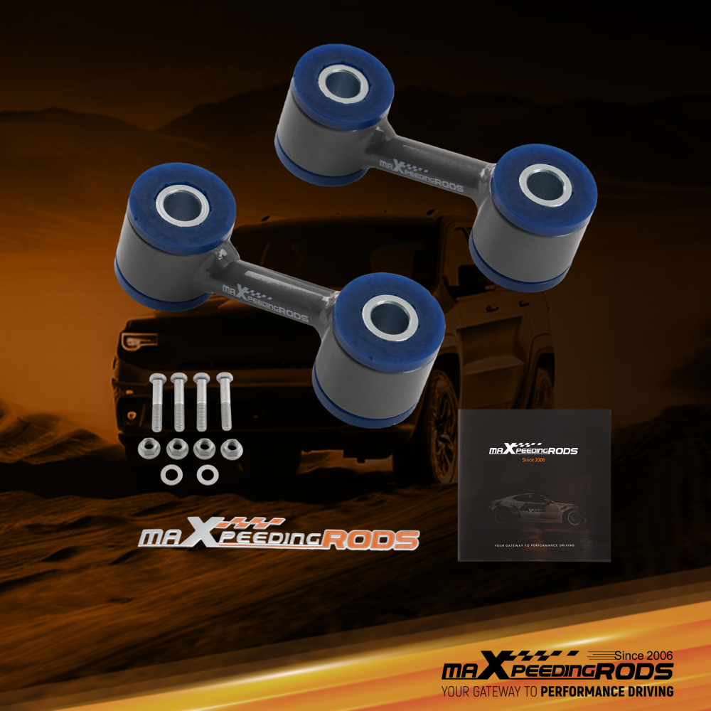 2PCS Front Sway Bar Link compatible for Nissan Titan 2004-2015 2017-2024 128mm 2-3 Lift