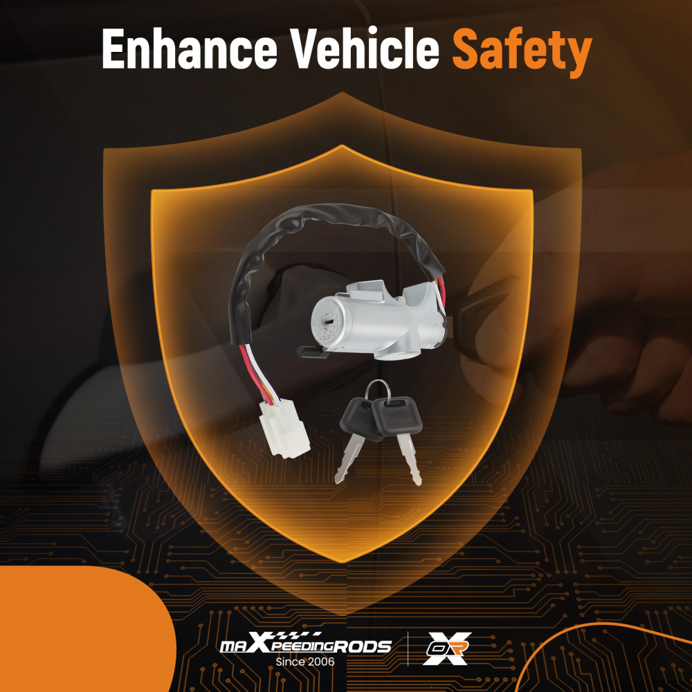 Ignition Switch Door Lock Cylinder 2 KEY compatible for Nissan D21 Pathfinder MT 1986-96