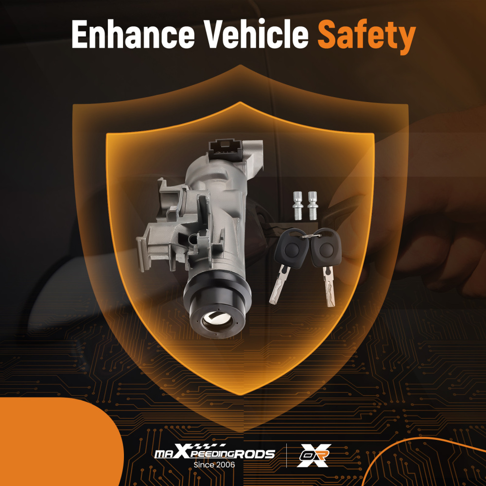 Ignition Switch With Lock Key compatible for VW Golf EOS Jetta Rabbit compatible for Audi TT A3 2004-2013