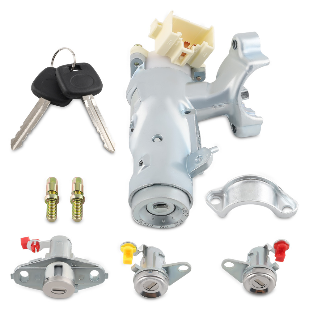 Complete Set Door Lock Ignition Switch compatible for Toyota Corolla AE110 compatible for Geo Prizm 93-95