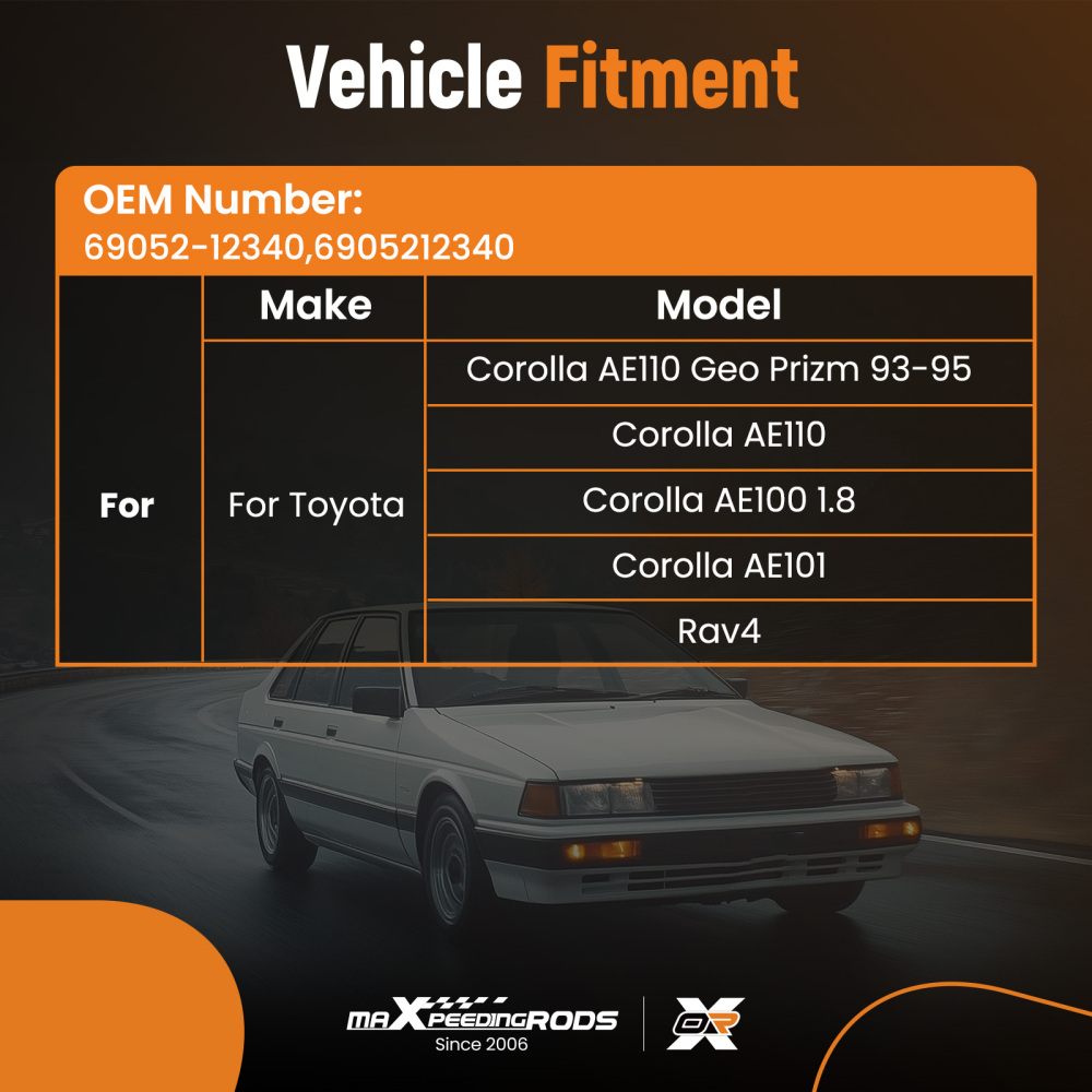 Complete Set Door Lock Ignition Switch compatible for Toyota Corolla AE110 compatible for Geo Prizm 93-95