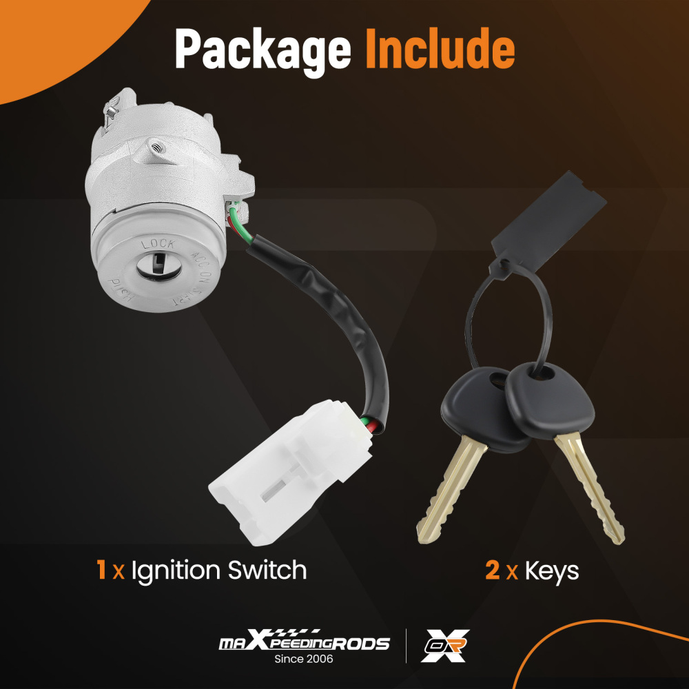 Ignition Switch Key Lock Cylinder Set compatible for Hyundai Accent 1.6L 06-11 81920-1EA00