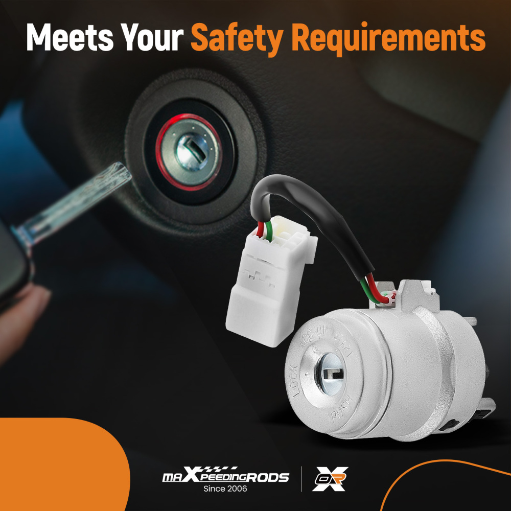 Ignition Switch Key Lock Cylinder Set compatible for Hyundai Accent 1.6L 06-11 81920-1EA00