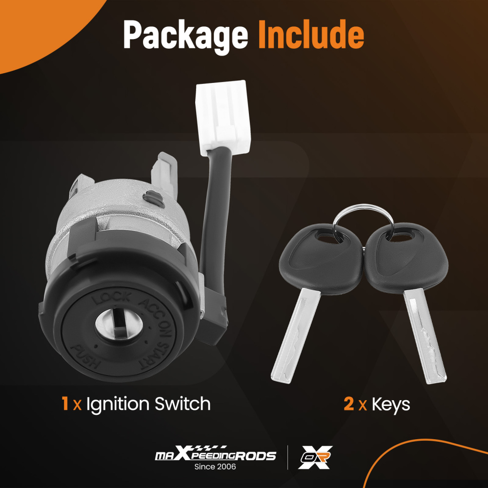 IGNITION LOCK CYLINDER+2 KEYS 819001RJ00 compatible for HYUNDAI ACCENT 2012-2017