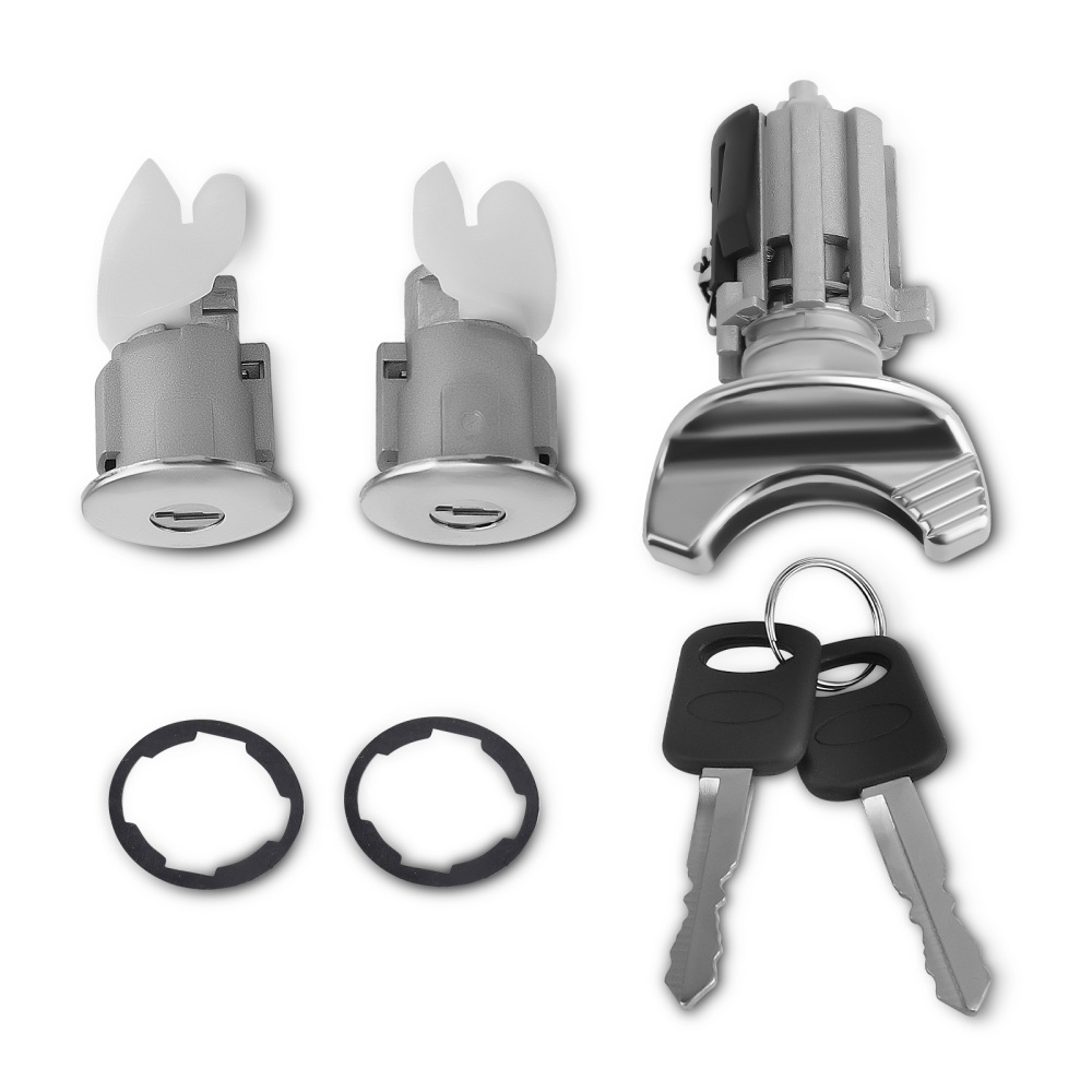 IGNITIONDOOR LOCK CYLINDER SET FOR BRONCO compatible for F-150 F-250 F-350 92-96 KEYED ALIKE