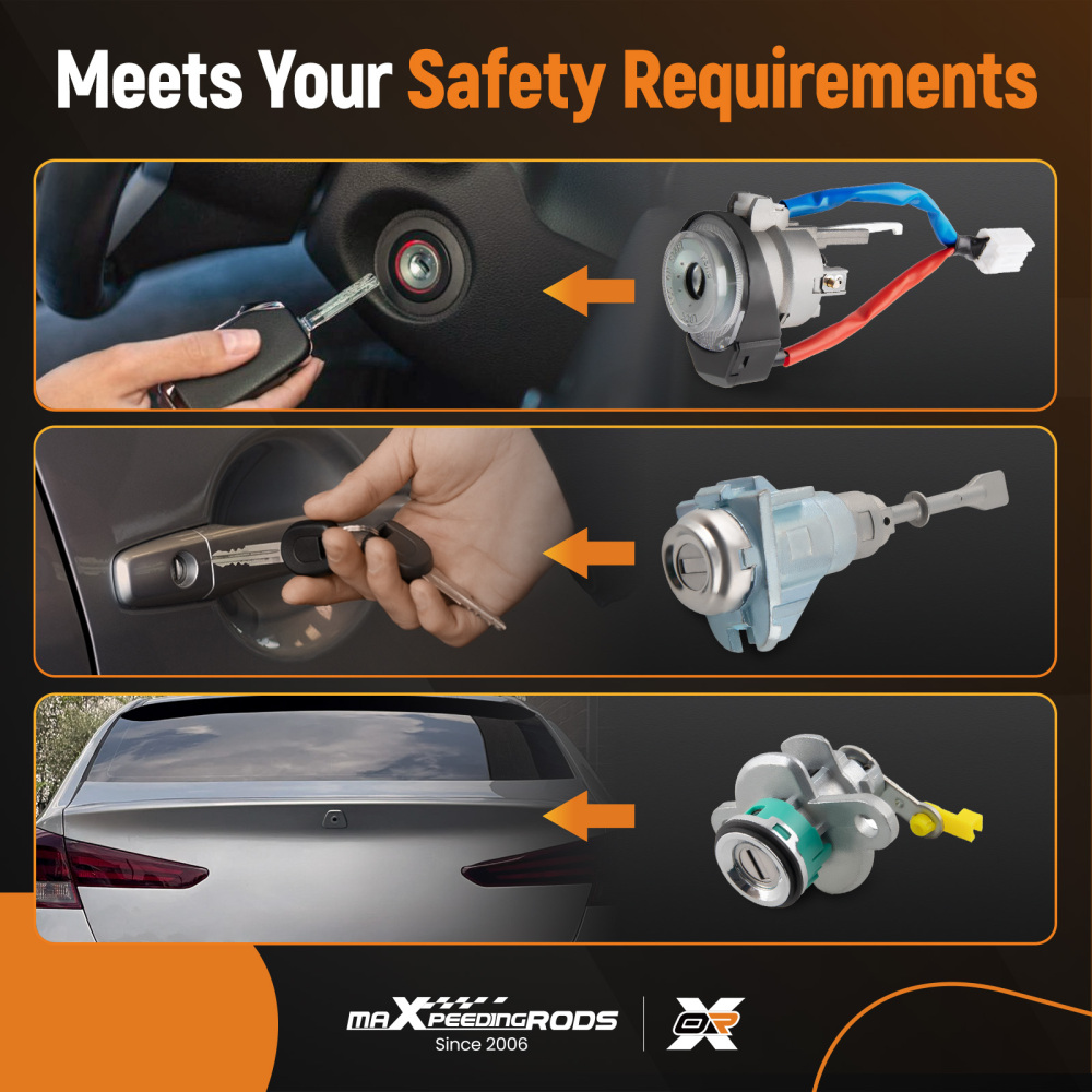 FULL DOOR LOCKIGNITION SWITCH CYLINDER compatible for HYUNDAI ELANTRA 2007-2010 SAME KEY