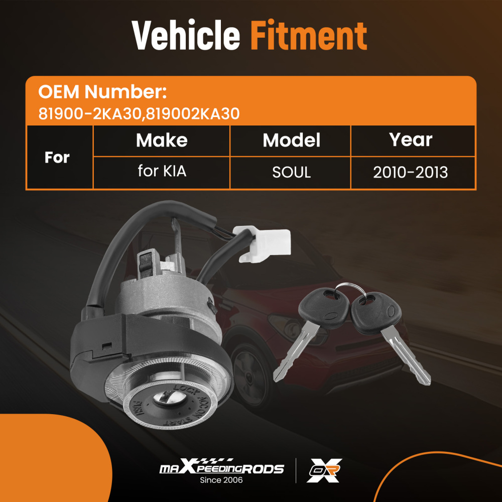 Ignition Lock Cylinder Assembly Switch 81900-2KA30 For Soul 10-13