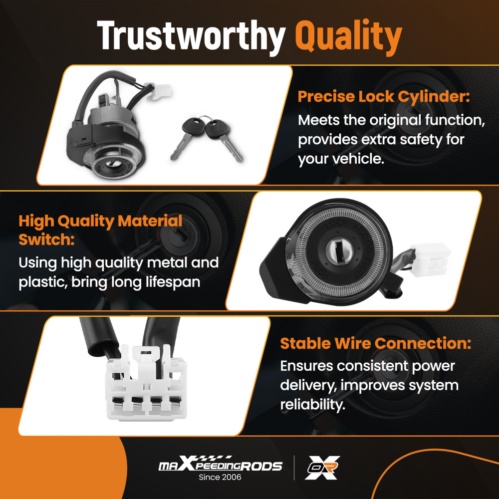 Ignition Lock Cylinder Assembly Switch 81900-2KA30 For Soul 10-13