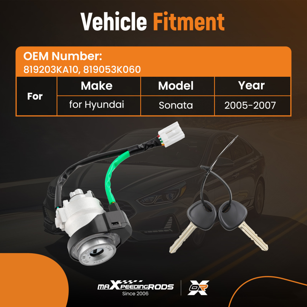 Ignition Lock Cylinders Set compatible for Hyundai Sonata 2005-2007