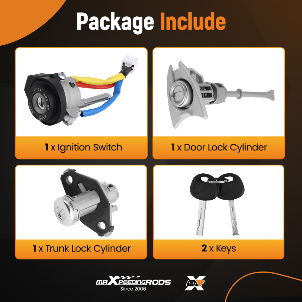 Full Door Lock Cylinder compatible for Hyundai Sonata 2009-14 Ignition Lock Cylinder