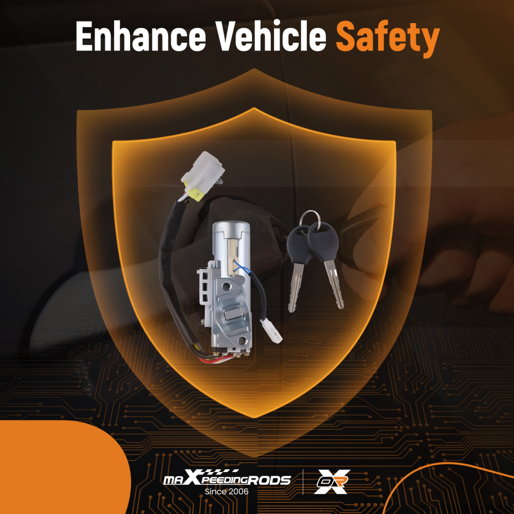 Ignition Lock Cylinder Switch with 2 Keys compatible for Nissan Xterra 00-04 Frontier 99-01