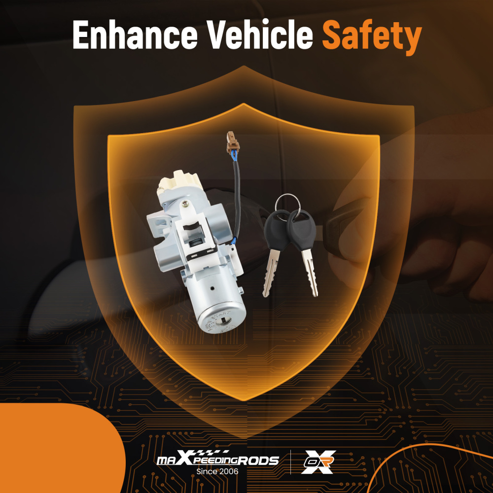 Ignition Switch w/ Lock Cylinder compatible for Nissan Maxima 1999 2000 2001 2002