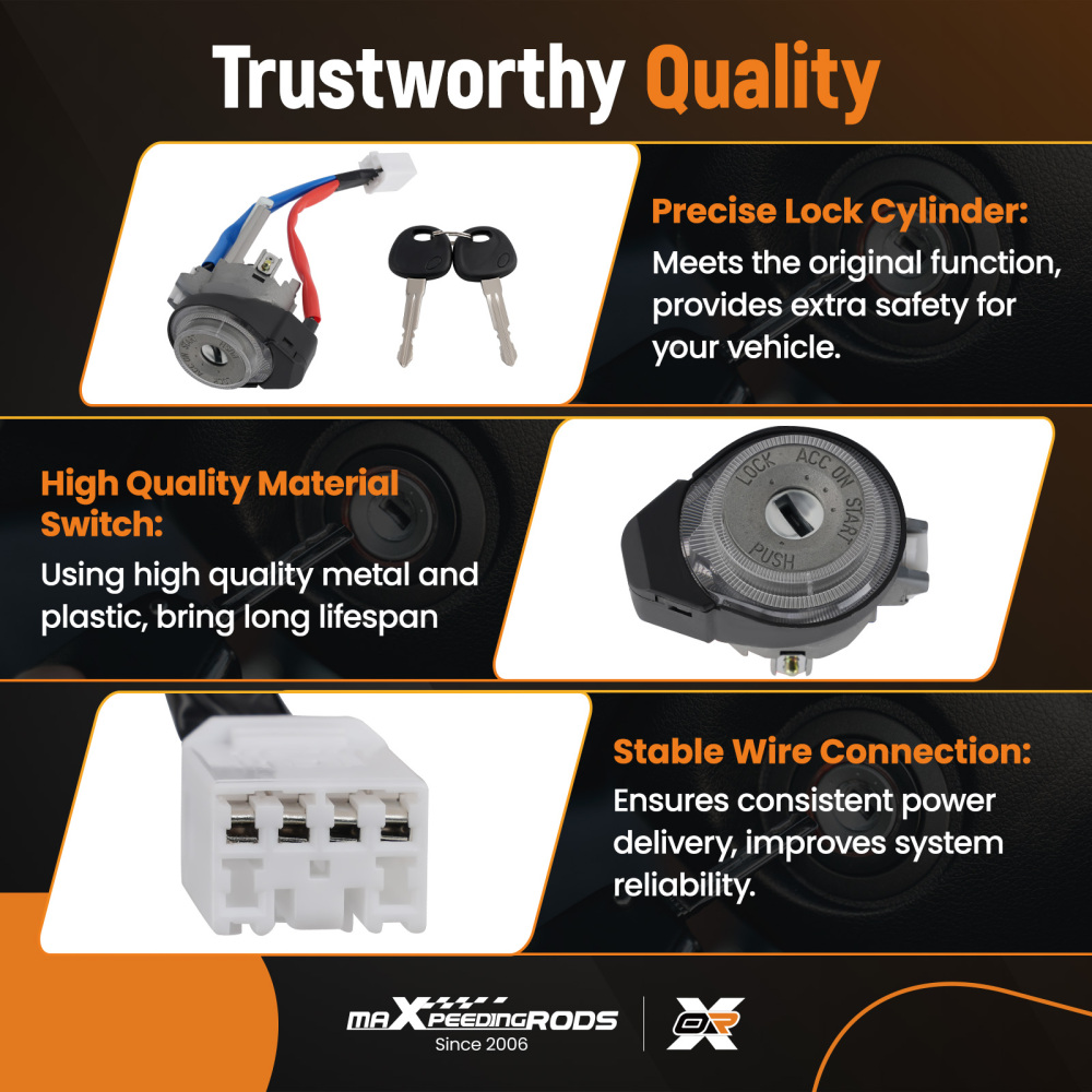 Ignition Lock Cylinder Switch With Double Keys 81905-F2230 For Elantra 2017-2020