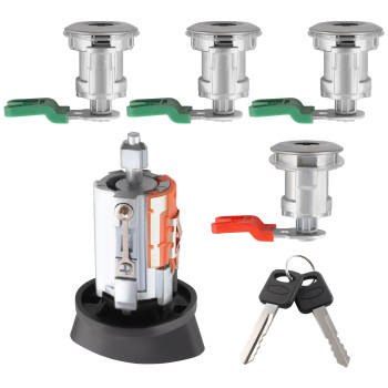 Ignition Key Switch Door Lock Cylinder compatible for Ford Econoline Van E150 E250 E350