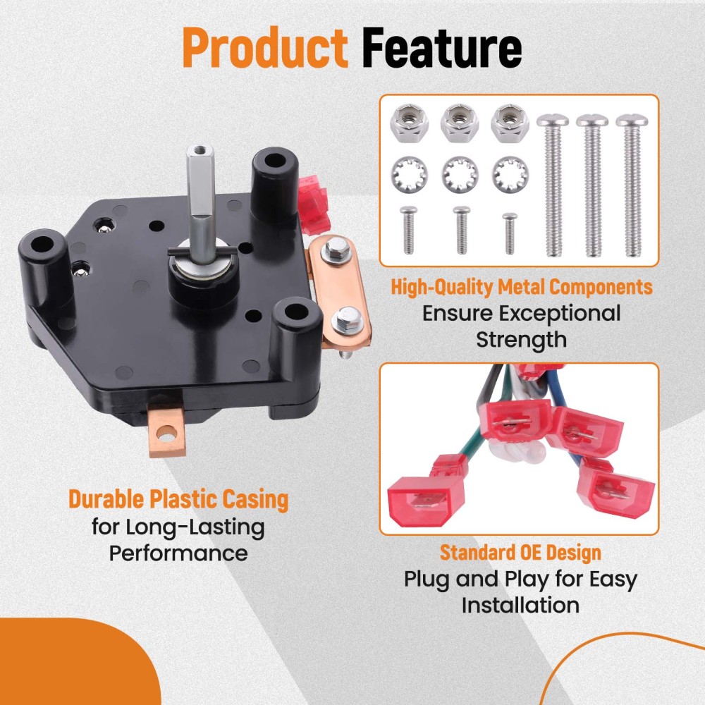 36V Forward and Reverse Switch w/ Handle For Club Car compatible for DS Golf Cart 84-05 1014808