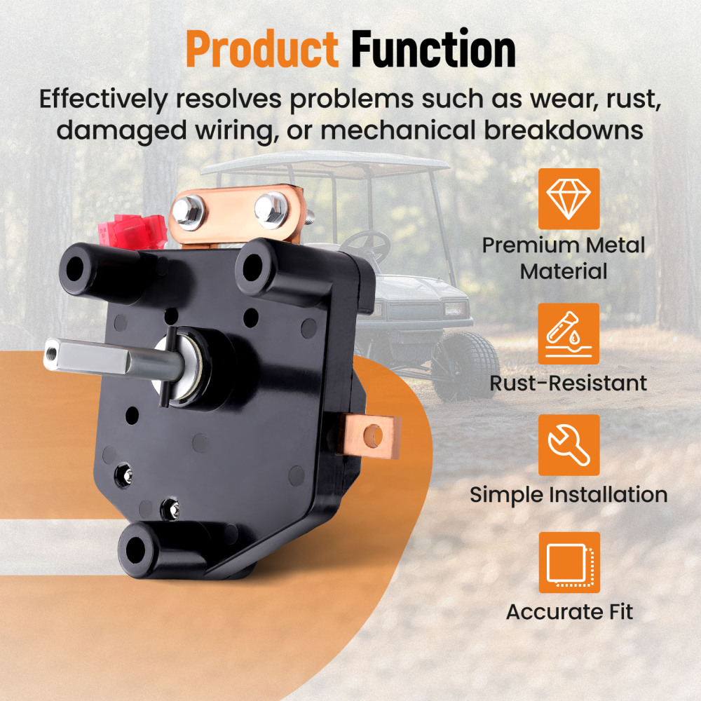 36V Forward and Reverse Switch w/ Handle For Club Car compatible for DS Golf Cart 84-05 1014808