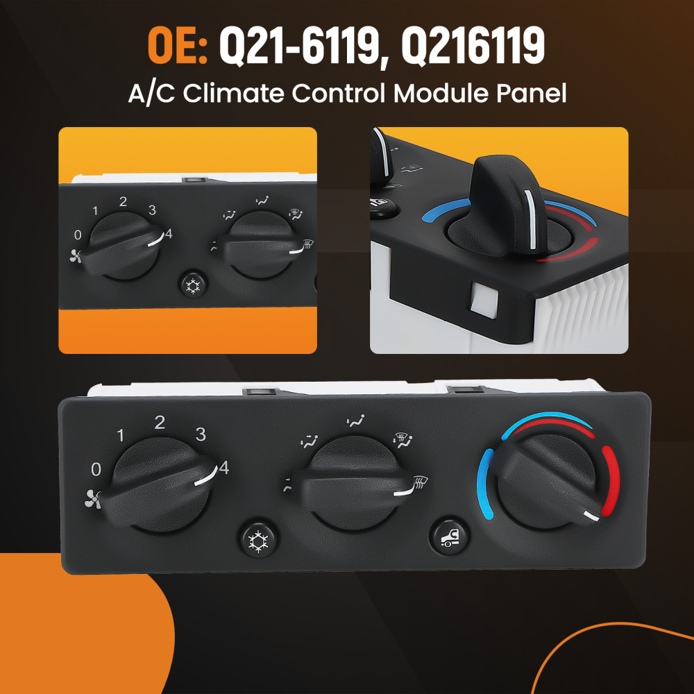 8+16 Pins A/C Heater Climate Control Module Panel Switch compatible for Peterbilt Truck