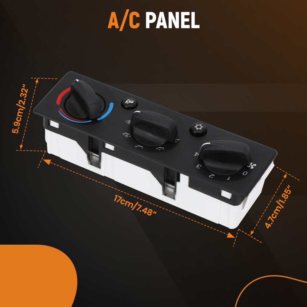 8+16 Pins A/C Heater Climate Control Module Panel Switch compatible for Peterbilt Truck