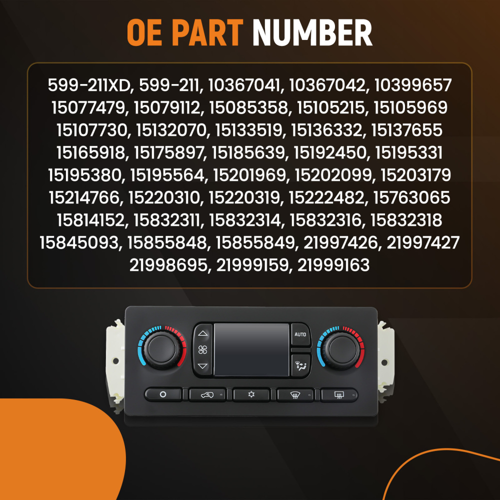 A/C Heater Climate Temperature Control Module Compatible for CADILLAC ESCALADE 2003-2004