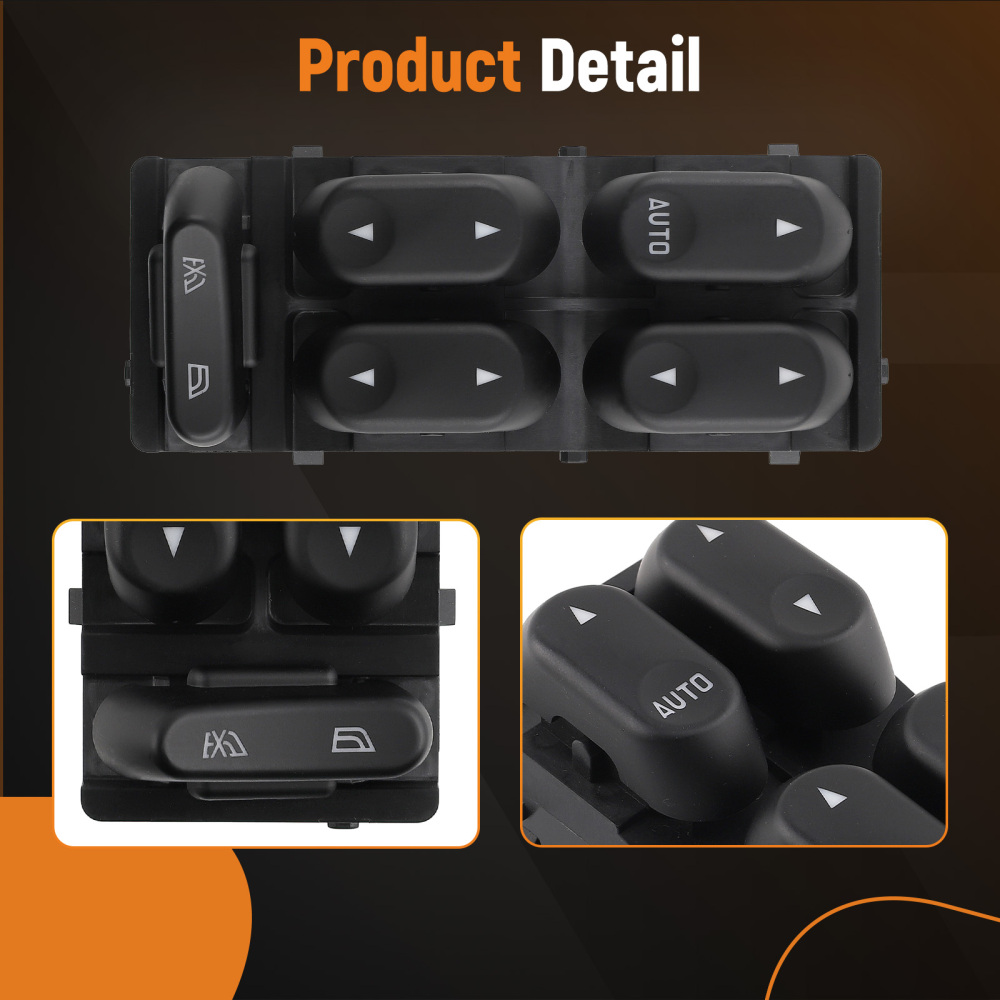 11 Pins Power Window Switch compatible for Ford F250 Super Duty 2002 2003 2004 1L2Z14529BA