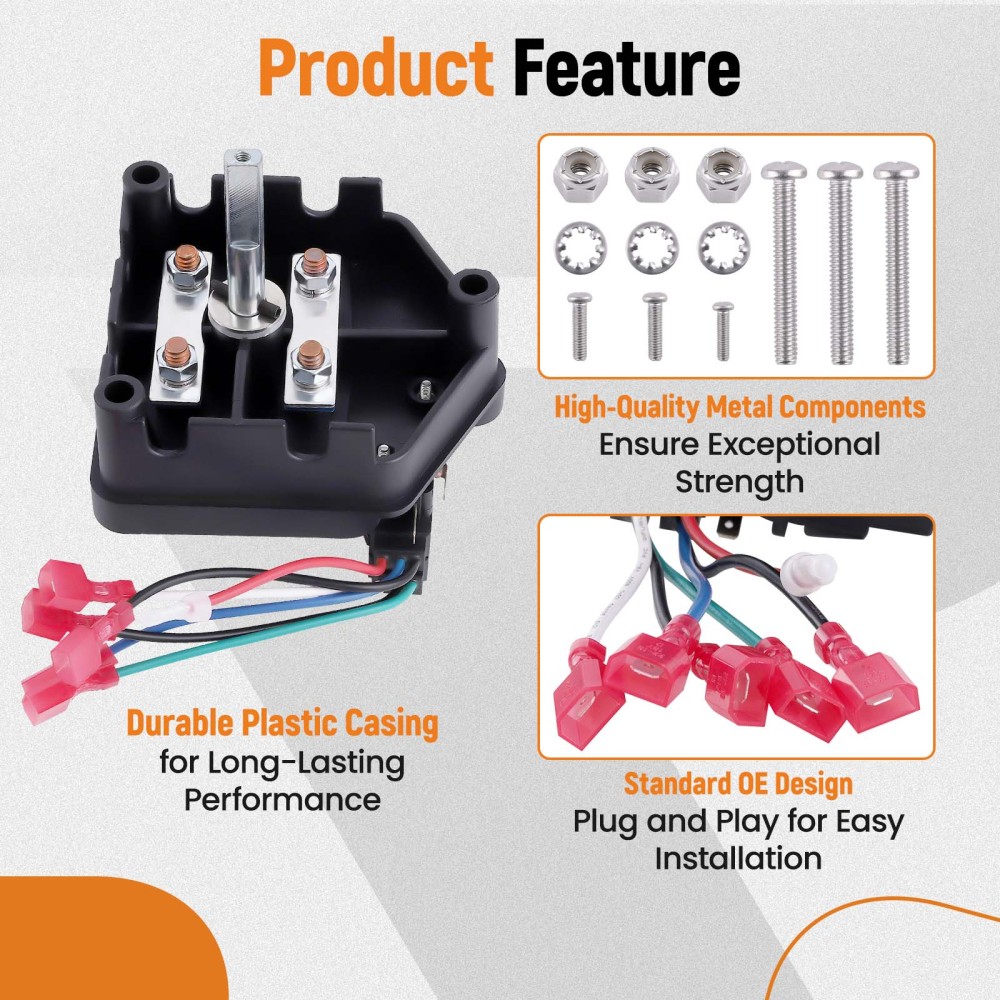 48V Heavy Duty Forward Reverse Switch Assembly For Club Car compatible for Golf Cart compatible for DS 1996+