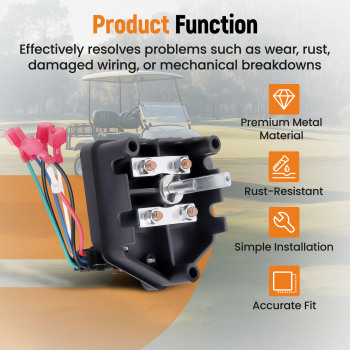 48V Heavy Duty Forward Reverse Switch Assembly For Club Car compatible for Golf Cart compatible for DS 1996+