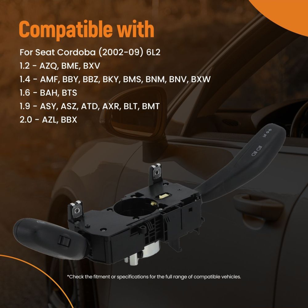 Steering Column Switch Indicator Stalk compatible for VW Polo Mk42001-09 6Q0953503AC