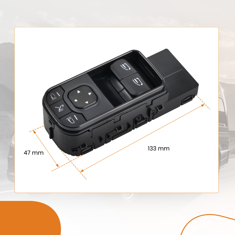 Master Window Control Switch compatible for Mercedes Sprinter 3500 XD 2018-2021 A9079059002