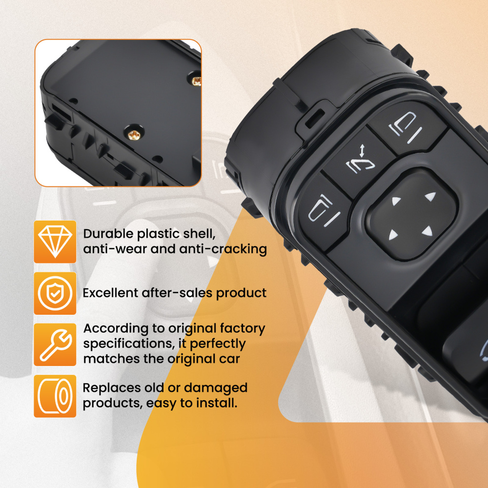 Master Window Control Switch compatible for Mercedes Sprinter 3500 XD 2018-2021 A9079059002