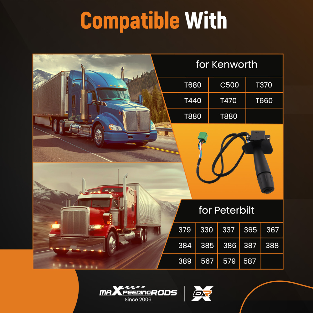 Turn Signal Dimmer Blinker Switch P27-6221 compatible for Peterbilt 579 587 compatible for Kenworth T370