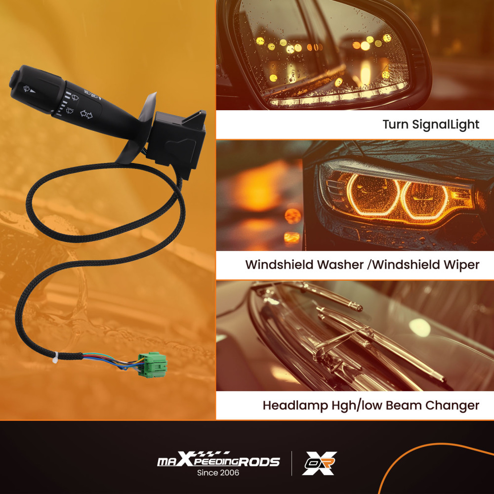 Turn Signal Dimmer Blinker Switch P27-6221 compatible for Peterbilt 579 587 compatible for Kenworth T370