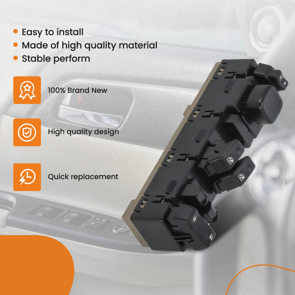 Front Driver Left Side Power Window Switch compatible for Chevy / GMC 15883318 New