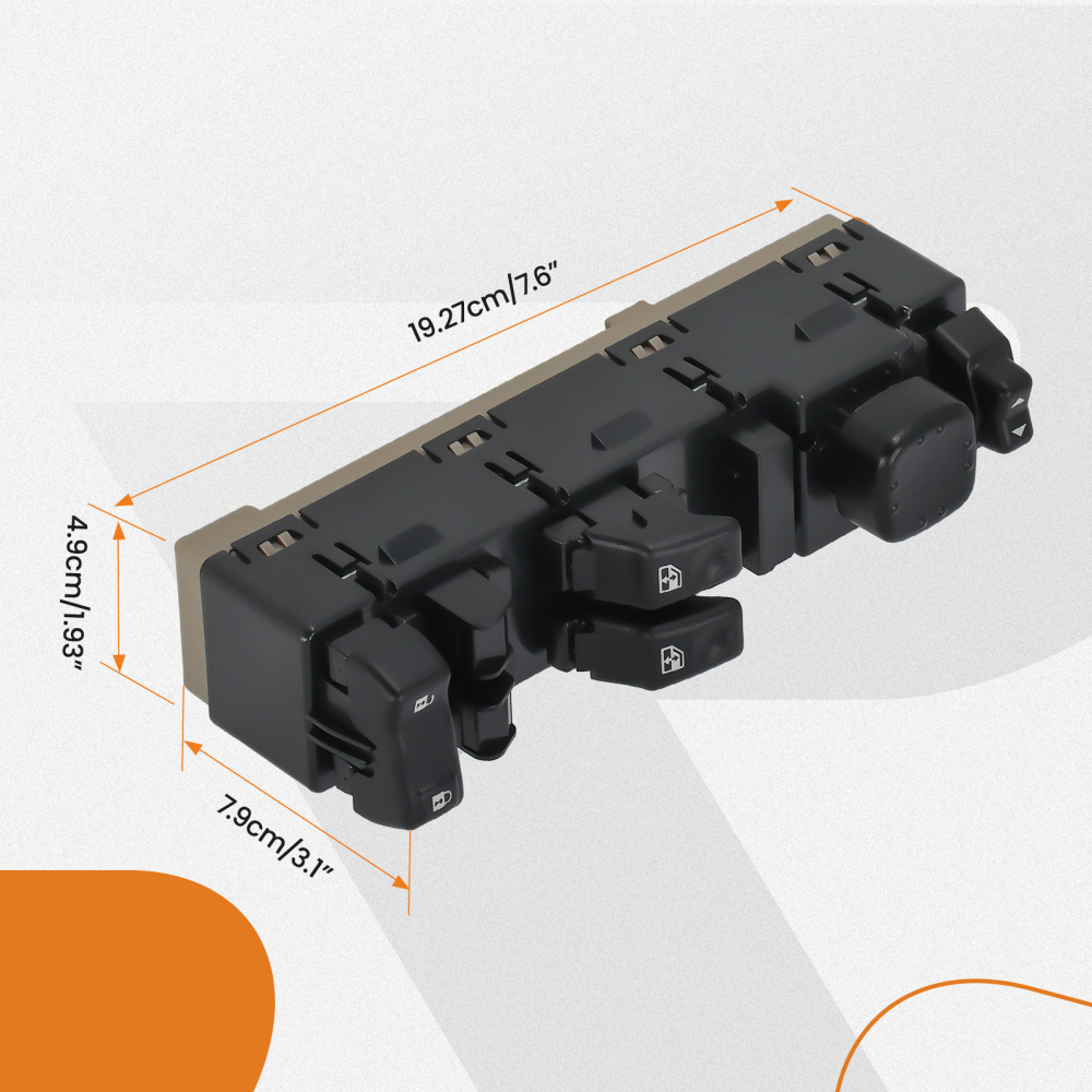 Front Driver Left Side Power Window Switch compatible for Chevy / GMC 15883318 New