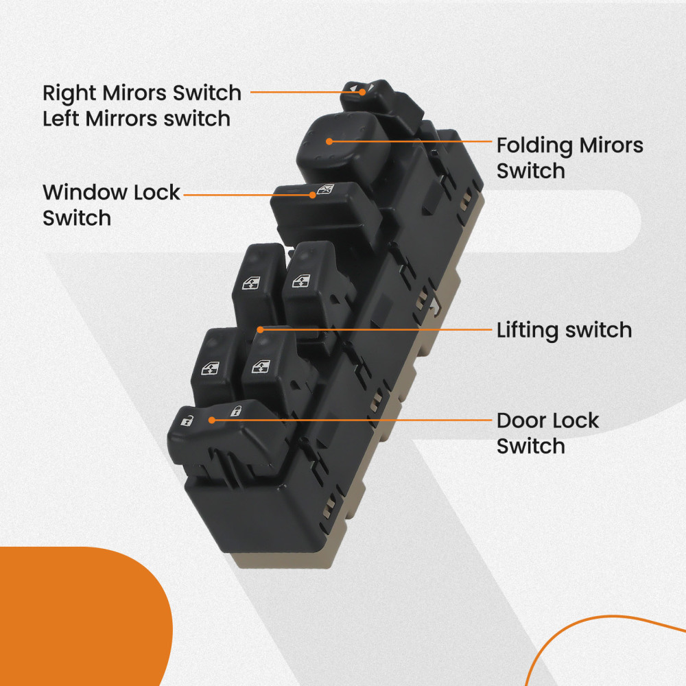 Master Power Window Switch Driver Left compatible for Chevy Tahoe 03-06 compatible for Silverado 1500