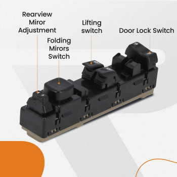 Power Window Switch Front Left compatible for Chevrolet Silverado 1500/2500/3500 compatible for GMC NEW
