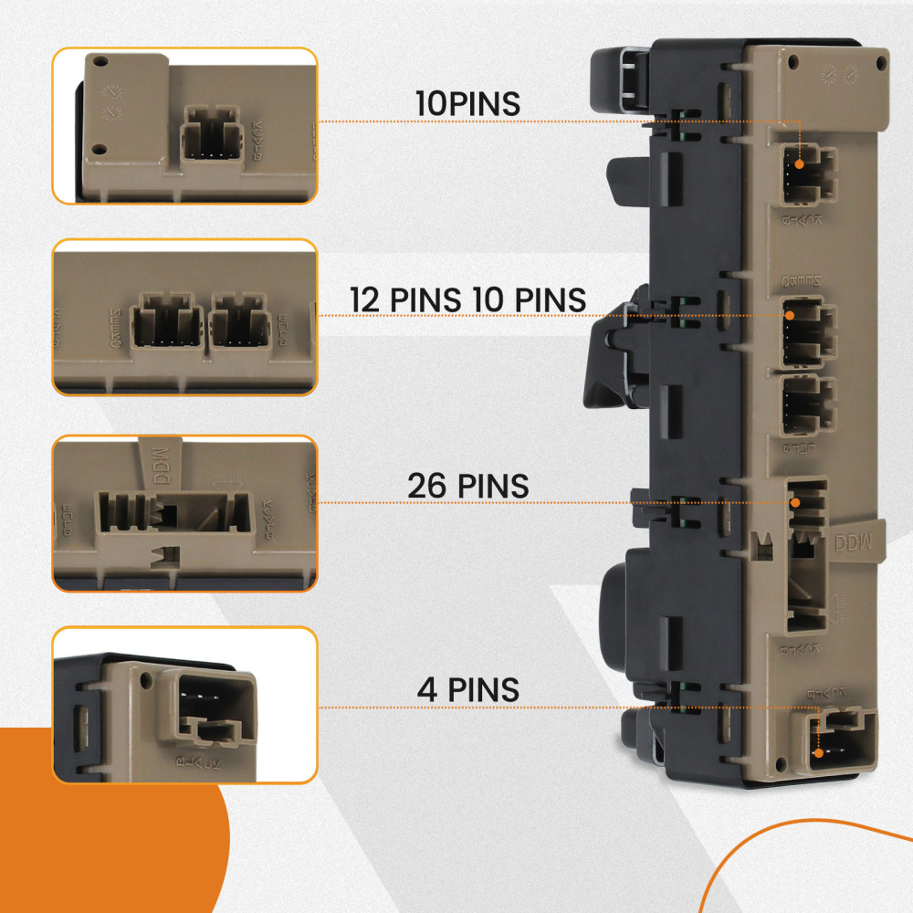 Power Window Switch Front Left compatible for Chevrolet Silverado 1500/2500/3500 compatible for GMC NEW