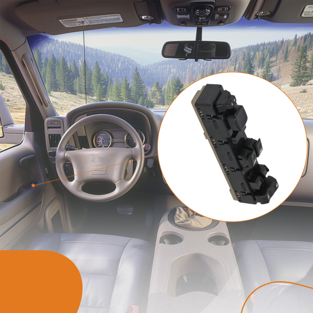 Power Window Switch Front Left compatible for Chevrolet Silverado 1500/2500/3500 compatible for GMC NEW