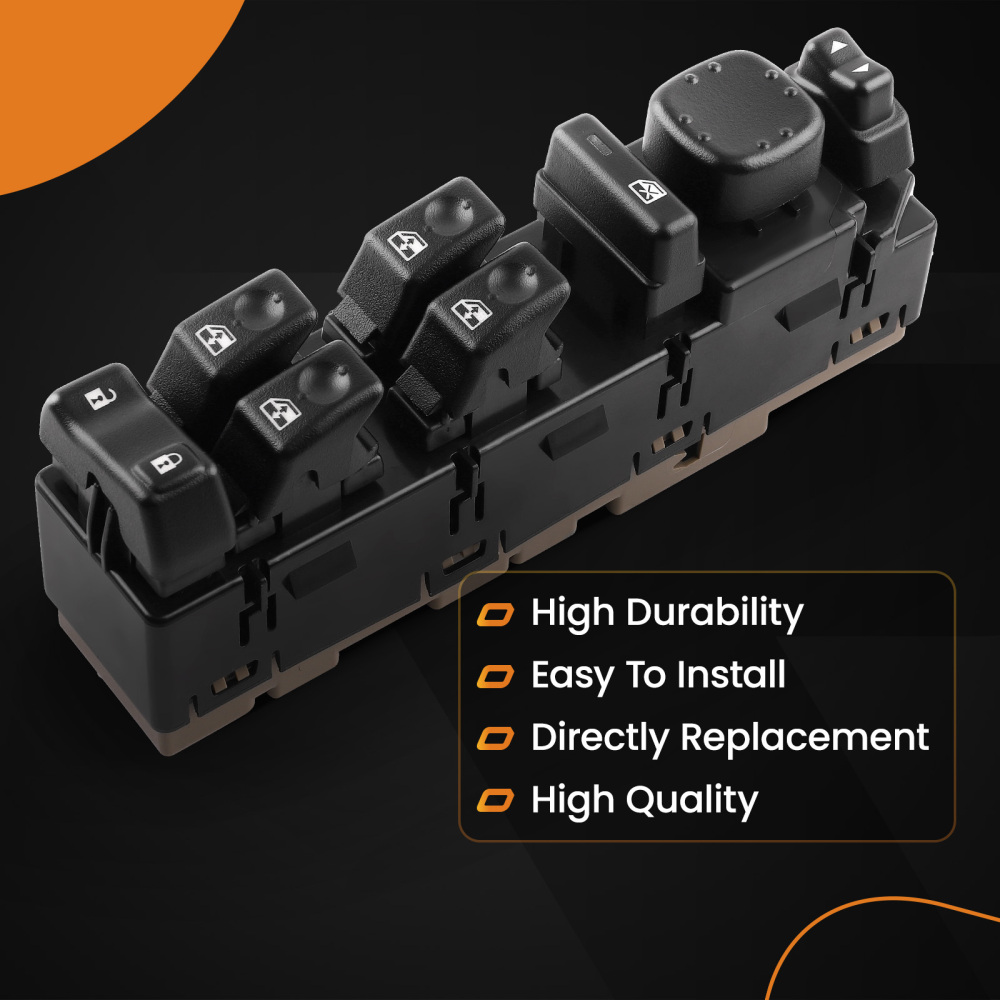 Front Driver Side Window Control Switch 15112974 compatible for Tahoe Yukon Silverado 03-06