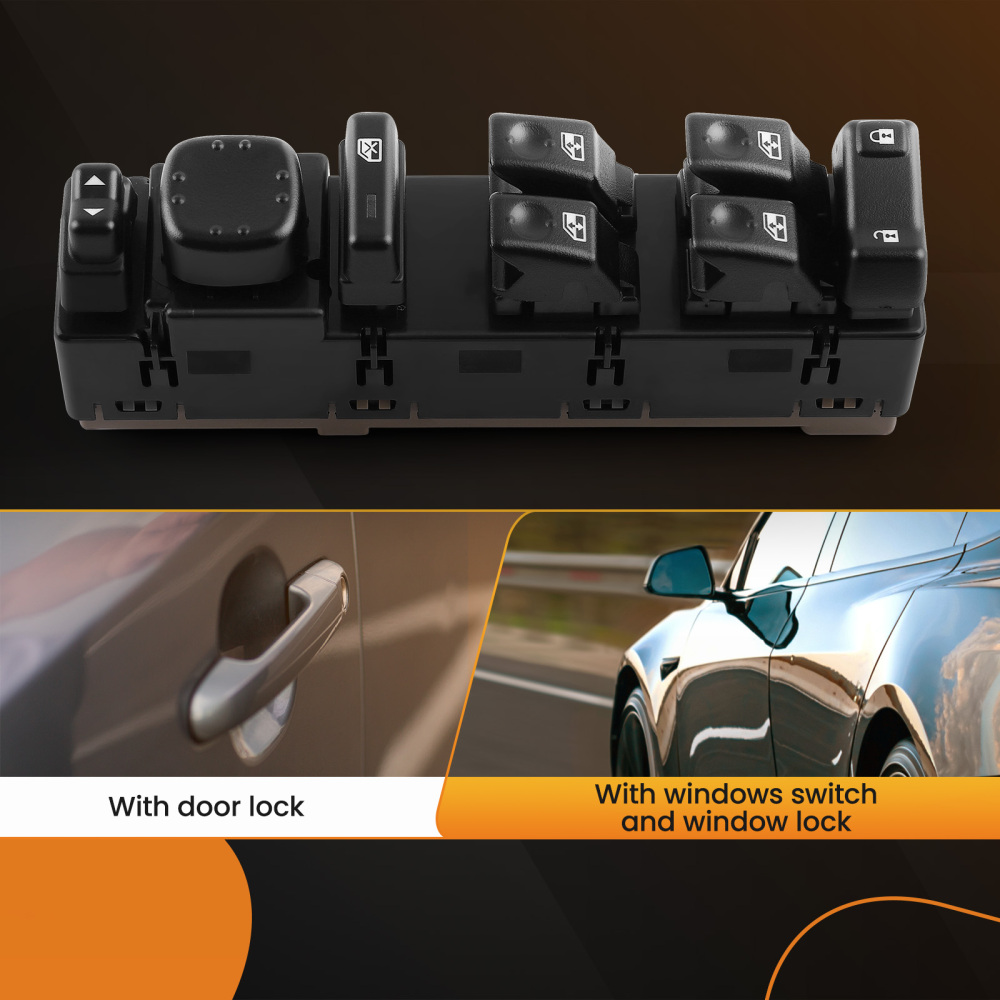 Front Driver Side Window Control Switch 15112974 compatible for Tahoe Yukon Silverado 03-06
