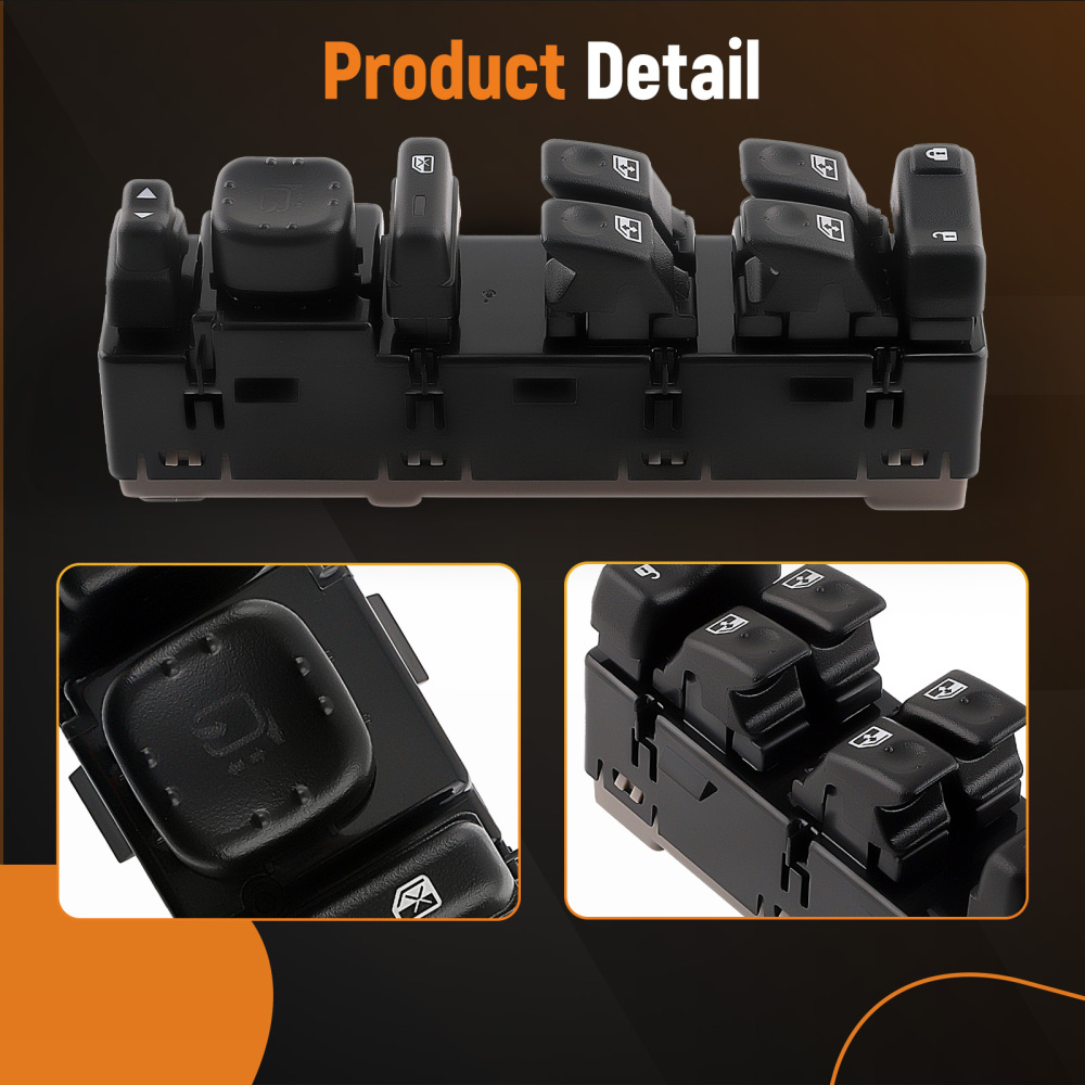 Driver Side Master Power Window Control Switch compatible for Hummer H2 03-07 15883429