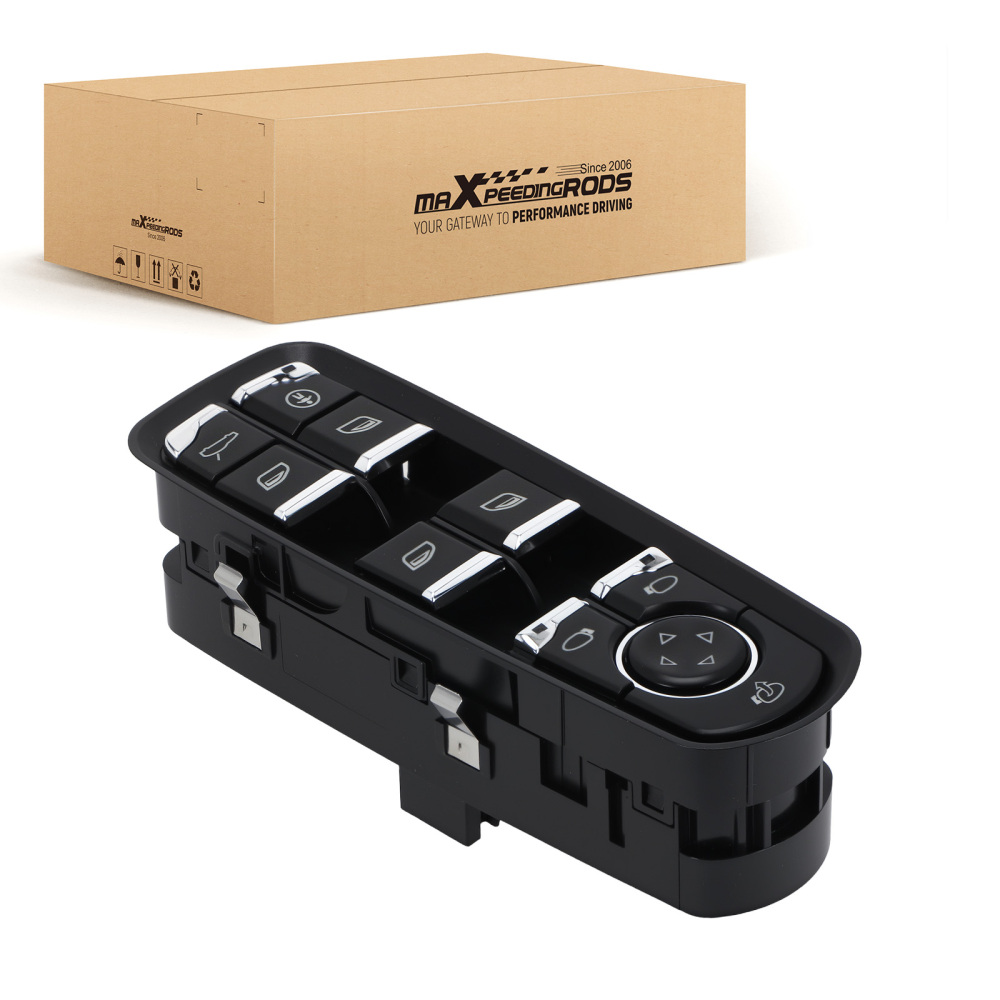 Driver Side Power Window Switch compatible for Porsche Cayenn 2011-2018 7PP959858H DML