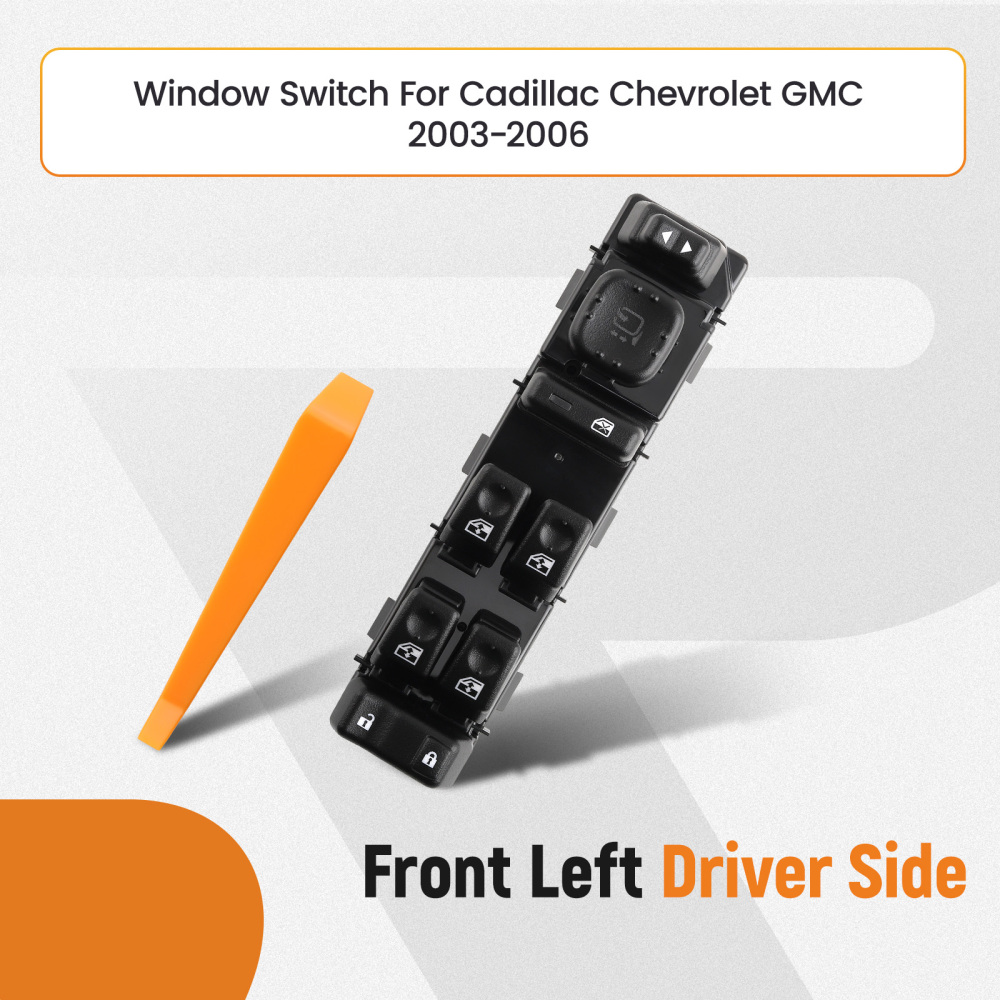 Master Power Window Switch Front Left compatible for GMC Chevrolet Avalanche 1500 2004-06